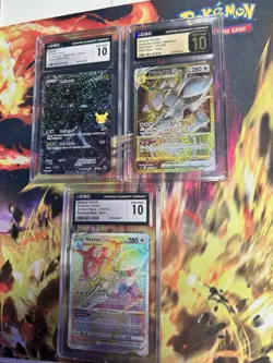 10 Card Graded lot. CGC GEM MINT 10 LOT Pokemon zekrom arceus rayquaza - Image 3