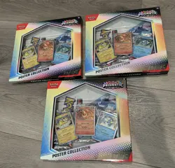 Pokemon Prismatic Evolutions Poster Collection LOT OF 3 SEALED - Image 1