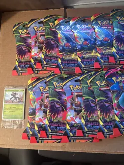 Pokemon TCG Phantasmal Flames Sleeved Booster Pack LOT X 14 New Sealed + Promo - Image 1