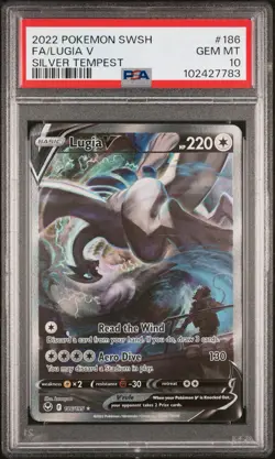 PSA 10 Lugia V Alt Art Silver Tempest 186/195 Full Art FA Pokemon Card 2022 SWSH - Image 1