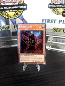 Yu-Gi-Oh! K9-00 Lupis JUSH-EN034 Collector's Rare - Image 1