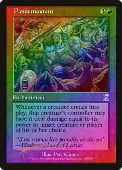 Pandemonium FOIL Time Spiral - Timeshifted HEAVILY PLD Red Special CARD ABUGames - Image 1