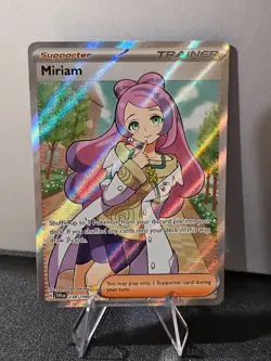 Miriam 238/198 - Scarlet & Violet Base Set Full Art Trainer Pokemon TCG Card NM - Image 1