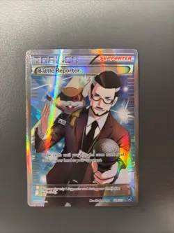 Pokemon TCG Battle Reporter Furious Fists Holo Full Art Ultra Rare Card 109/111 - Image 1