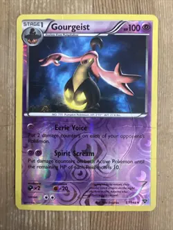 Gourgeist 57/146 Rare Reverse Holo XY Base Set - Pokemon Card - DAMAGED - Image 1