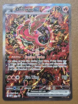 ORICORIO EX 024 Phantasmal Flames UPC Promo Pokemon Card - Image 1