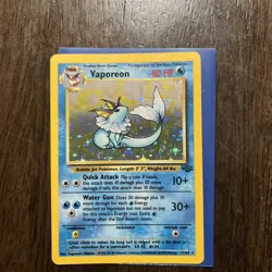 Pokemon TCG Vaporeon Flareon Jolteon Holo Card Jungle Set - Image 3
