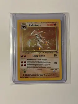 Pokemon TCG Kabutops Holo Rare Card 9/62 Fossil Unlimited 1999 - LP Condition! - Image 1