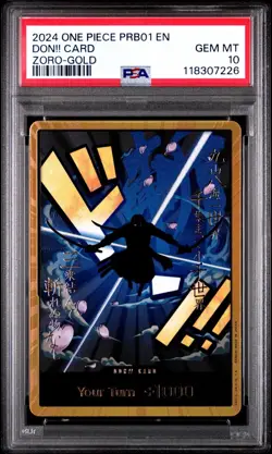 2024 ONE PIECE PRB01-PREM BOOSTER -ONE PIECE CARD THE BEST- DON!! CARD PSA 10 - Image 1