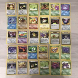 Lot Of 30 Vintage Pokemon Bulk Cards From Team Rocket Set LP-HP A1 - Image 1