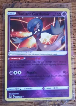 Radiant Gardevoir 069/196 - Lost Origin - Ultra Rare Holo Pokemon Card Near Mint - Image 2
