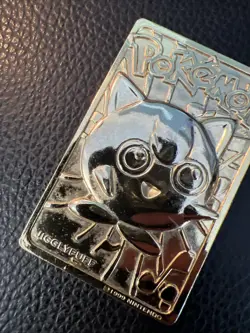 Pokemon 23k Gold Plated Jiggly Puff Trading Card U2 Burger King 1999 Limited !! - Image 3