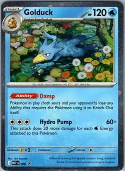 Pokemon Card Golduck 008 Black Star Promo - Near Mint - Image 1