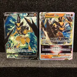 Lot Of 2 Pokemon Cards Kleavor V and VMAX SWSH 248 249 Promo - Image 1