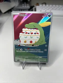 Pokemon Gulpin TCG 154/142 Sv07 Stellar Crown Illustration Rare Holo Card - Image 1