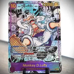 [ART CARD] Monkey.D.Luffy OP05 Manga CUSTOM- ENGLISH- High Quality Texture - Image 2