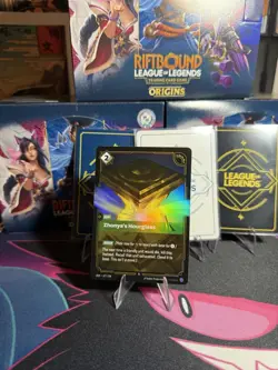 2025 League of Legends Riftbound TCG Zhonyas Hourglass Rare Card 077/298 - Image 1