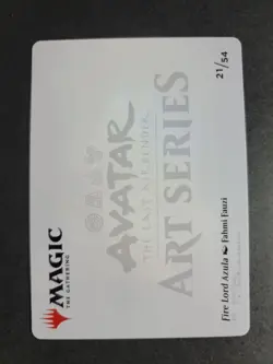 Fire Lord Azula (Gold Stamped) 21/54 MTG Avatar Art Series Card - Image 2