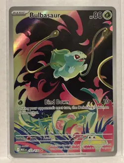 Bulbasaur 133/132 ME01: Mega Evolution Illustration Rare Pokemon Card - Image 1