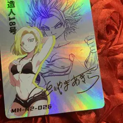 ANDROID #18 DRAGON BALL Z Insta INFLUENCER ZR Waifu GIRL Foil Card - Image 2