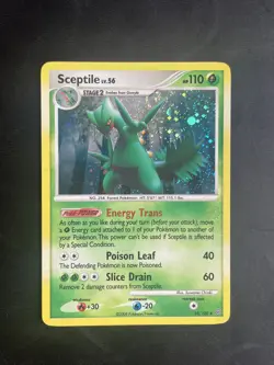SCEPTILE 10/100 Holo Rare pokemon card D&P STORMFRONT 2008 NM - Image 1