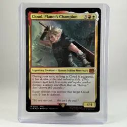 MTG Cloud, Planet's Champion Foil 0552 Final Fantasy FF VII Fresh NM - Image 1