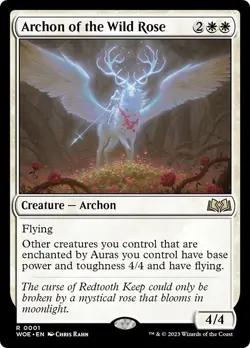 ARCHON OF THE WILD ROSE x4 mtg NM-M Wilds of Eldraine 4 Rare - Image 1