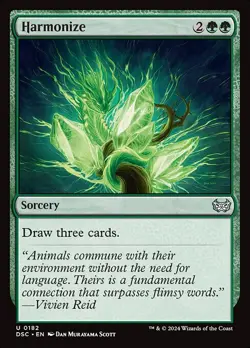 NM Harmonize, MTG, Duskmourn Commander, Magic the Gathering, 182 - Image 1