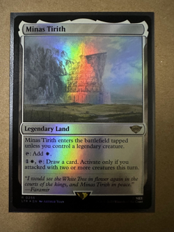 Minas Tirith 0256 FOIL Lord of the Rings LTR MTG Magic Gathering ROLLER MARKS - Image 1