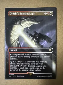 Olorin's Searing Light BORDERLESS Lord of the Rings LTR MTG Magic Gathering NEW - Image 1
