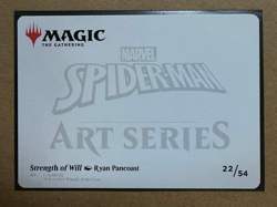 Strength of Will #22 GOLD STAMPED ART SERIES Marvel's Spider-Man MTG Magic NEW - Image 2