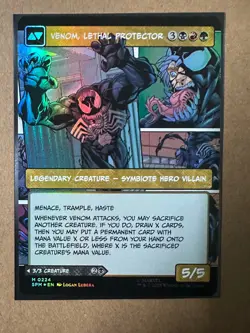 Eddie Brock FOIL BORDERLESS MYTHIC Marvel's Spider-Man SPM MTG Magic Gathering - Image 2