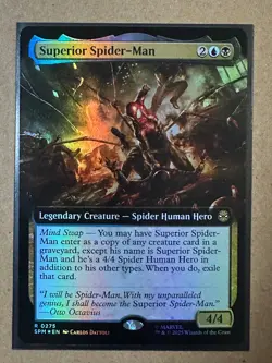 Superior Spider-Man FOIL EXTENDED RARE Marvel's Spider-Man SPM MTG Magic NEW - Image 1