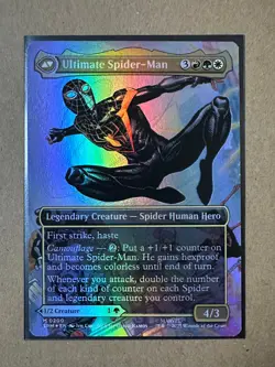 Miles Morales FOIL BORDERLESS MYTHIC Marvel's Spider-Man SPM MTG Magic NEW - Image 2