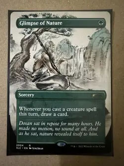 Glimpse of Nature RARE Secret Lair 30th Anniversary Countdown Kit SLC MTG Magic - Image 1