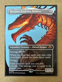 Herigast, Erupting Nullkite BORDERLESS MYTHIC Modern Horizons 3 MTG MH3 Magic - Image 1