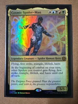 Cosmic Spider-Man FOIL MYTHIC Marvel's Spider-Man SPM MTG Magic Gathering NEW - Image 1