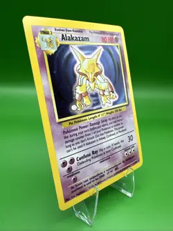 Pokemon TCG Alakazam Base Set Holo Card 1/102 Unlimited Rare NM Great Condition - Image 2