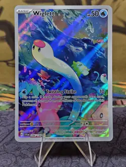Pokemon TCG Wiglett 206/198 Scarlet & Violet Base Illustration Rare Holo NM- - Image 1