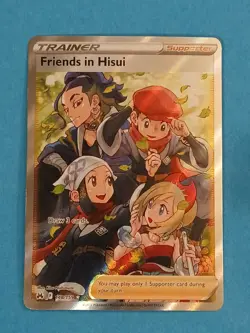 Pokemon Sword & Shield Crown Zenith Friends in Hisui 148/159 Full Art Trainer - Image 1
