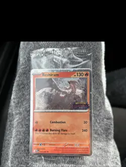 Reshiram 017/094 - Holo Rare - Pokemon TCG: Phantasmal Flames - NM stamped promo - Image 1
