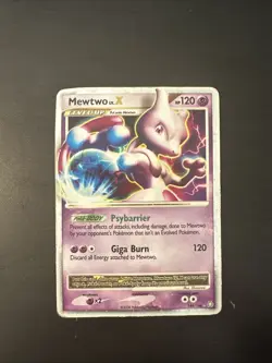 Pokemon TCG Mewtwo Lv.X 144/146 2008 Legends Awakened Holo - Image 1