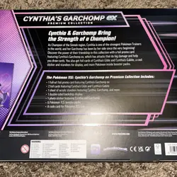 Pokemon TCG: Cynthia’s Garchomp ex Premium Collection box Sealed - Image 4