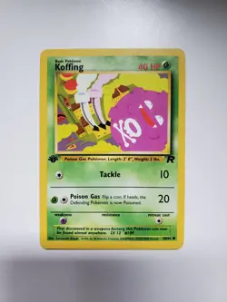 Pokemon TCG: Koffing 58/82 Team Rocket 1st Edition WOTC - Image 1