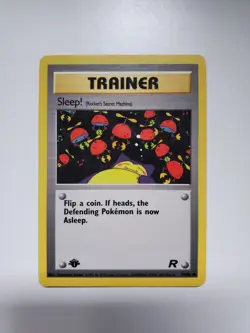 Sleep! 1st Edition 79/82 Common Team Rocket Pokemon Vintage 2000 WOTC - Image 1