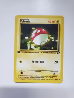Voltorb 1st Edition 69/82 Common Team Rocket Pokemon Vintage 2000 WOTC - Image 1