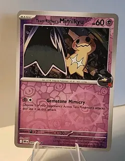 Team Rocket's Mimikyu 087/182 Sv10: Destined Rivals Reverse Holo Pokemon TCG NM - Image 1