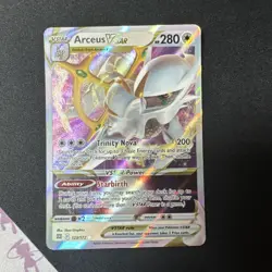 Arceus VSTAR 123/172 Ultra Rare Sword & Shield: Brilliant Stars Pokemon NM - Image 2