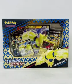 Pokemon TCG Crown Zenith Regieleki V Collection Sealed Box - Image 1