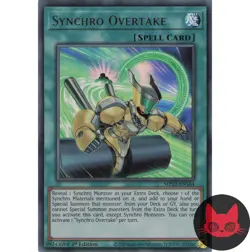 Yugioh Synchro Overtake MP22-EN164 Ultra Rare 1st Edition NM - Image 1